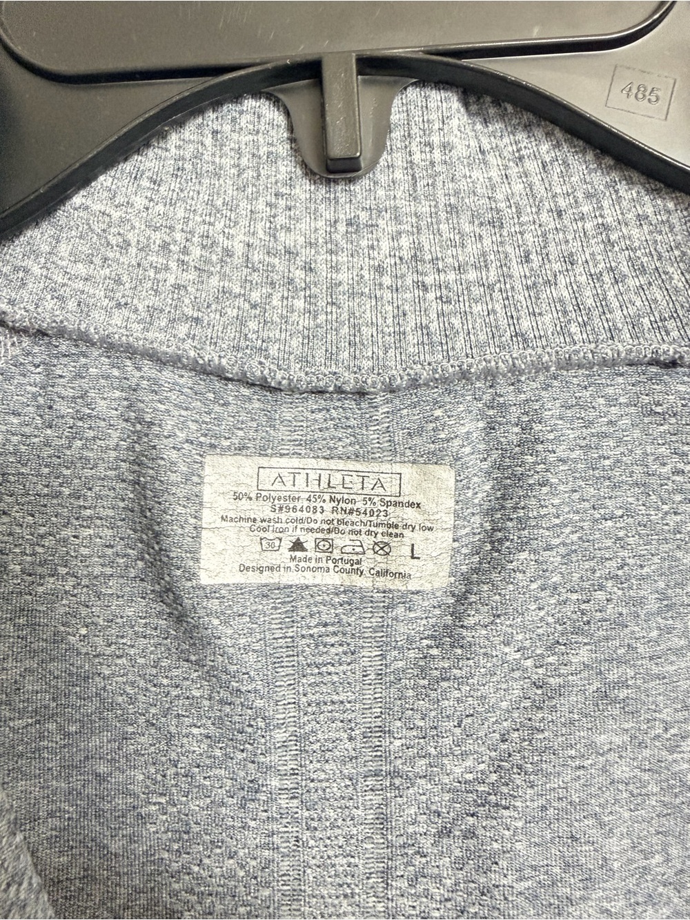 Athletes Women’s Gray Quarter Zip Athletic Pullover Thumbhole Long Sleeve Top L - Picture 6 of 6